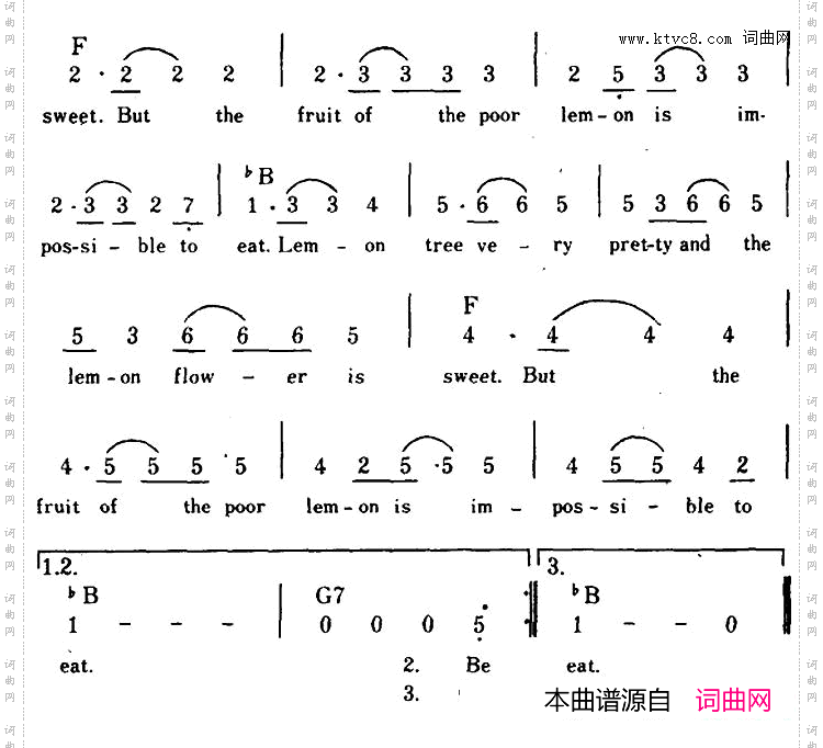 【美】LemonTree柠檬树、带和弦