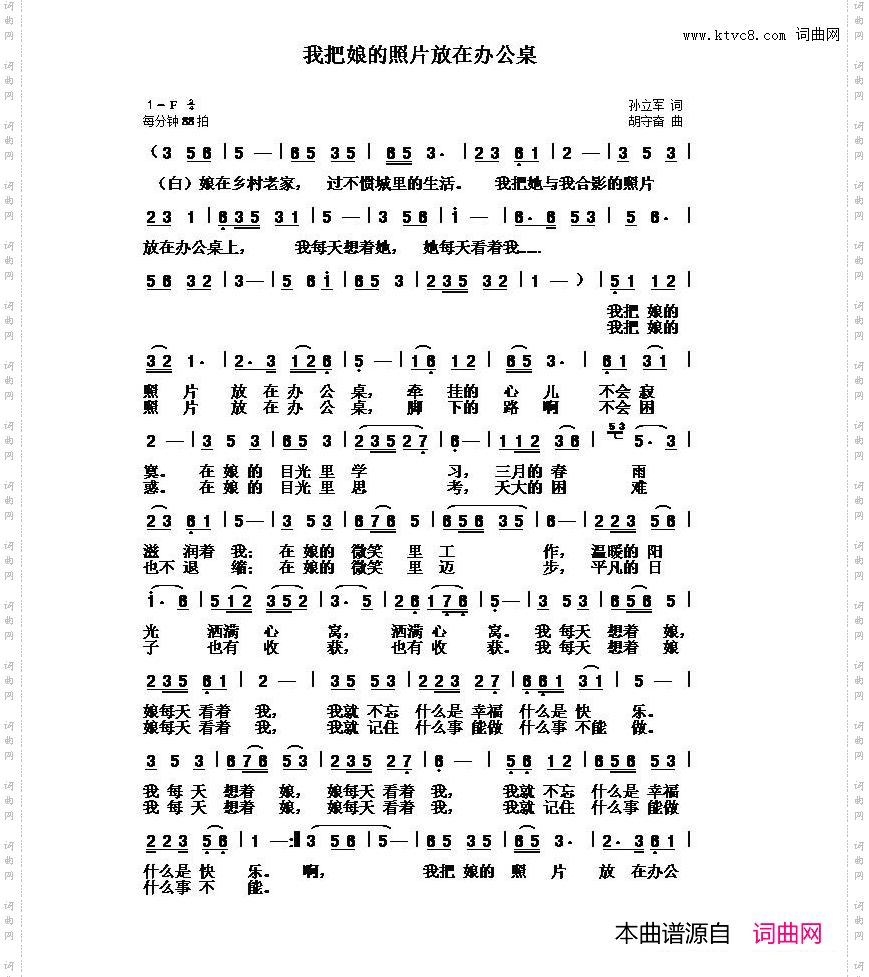 我把娘的照片放在办公桌