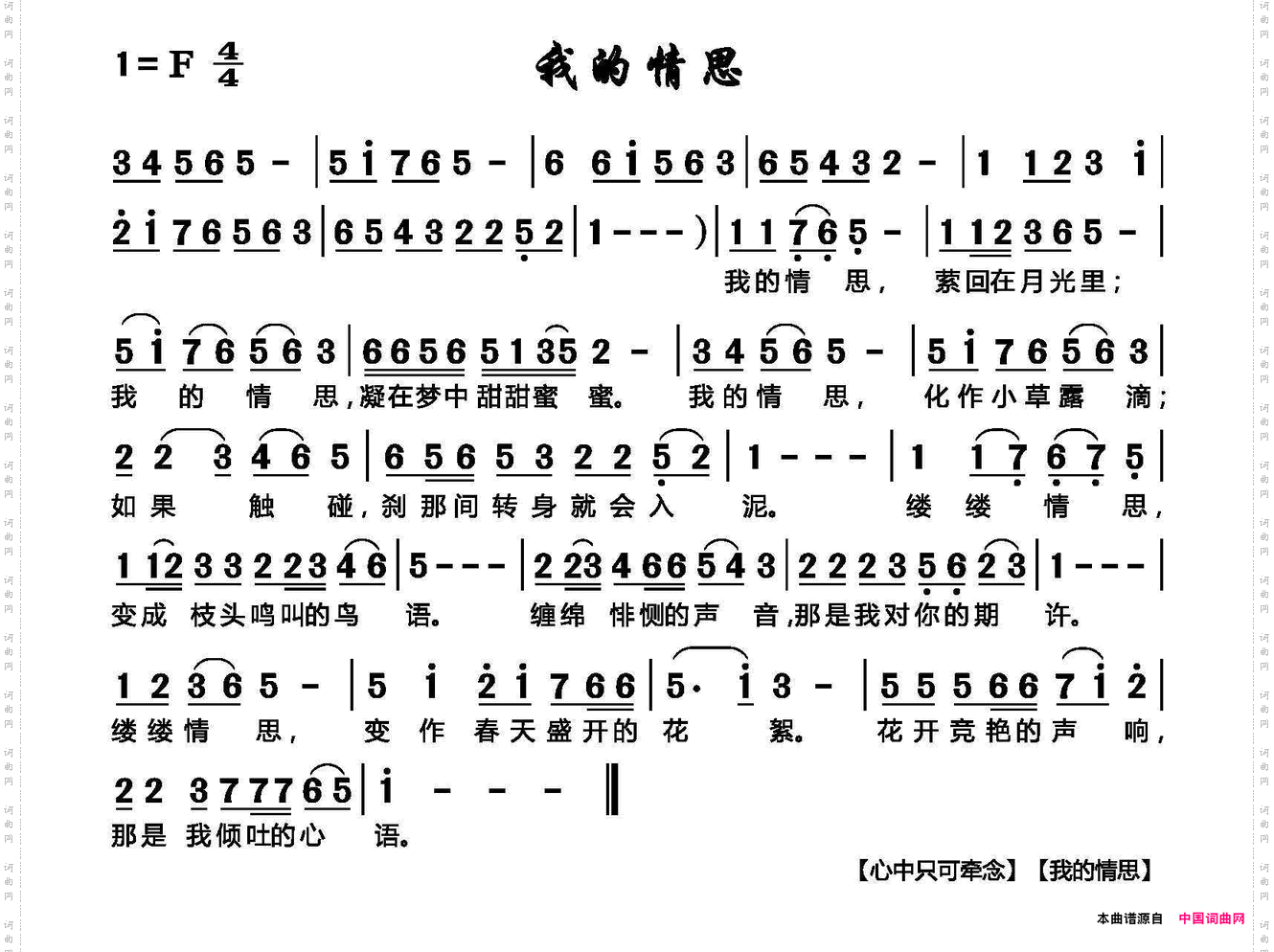 我的情思