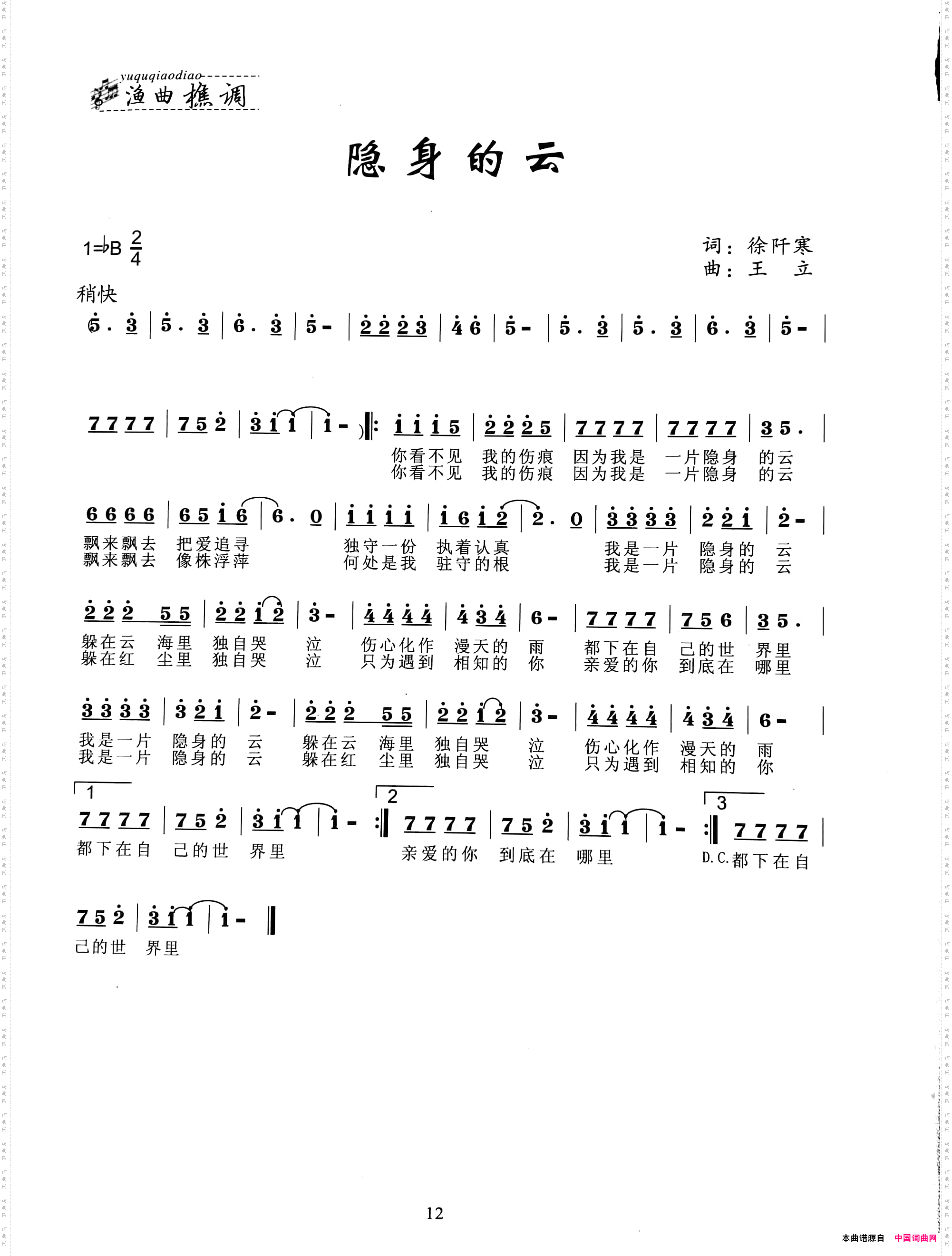 隐身的云