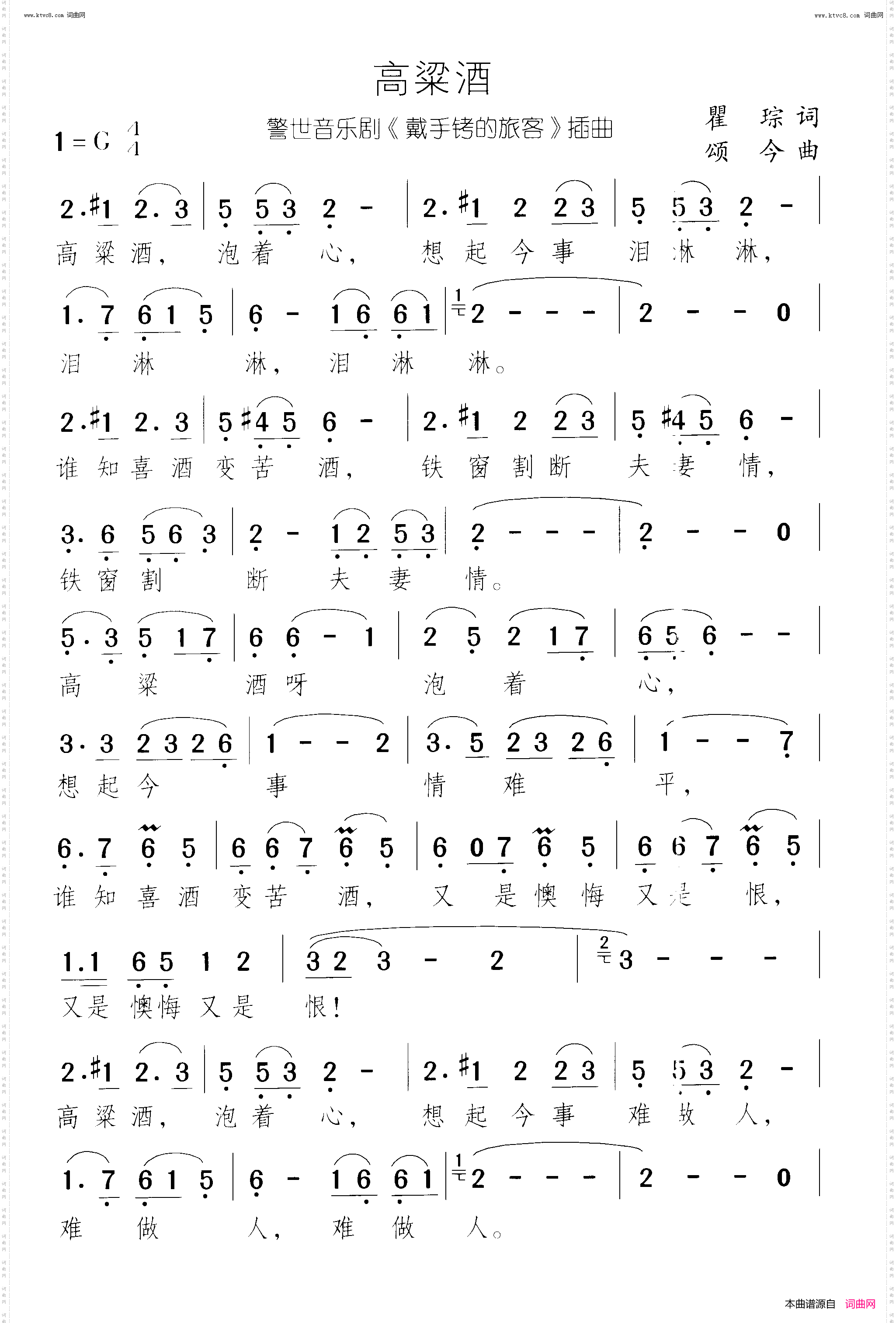 高粱酒_带手铐的新郎 警世音乐剧-曲04 喜酒变苦酒