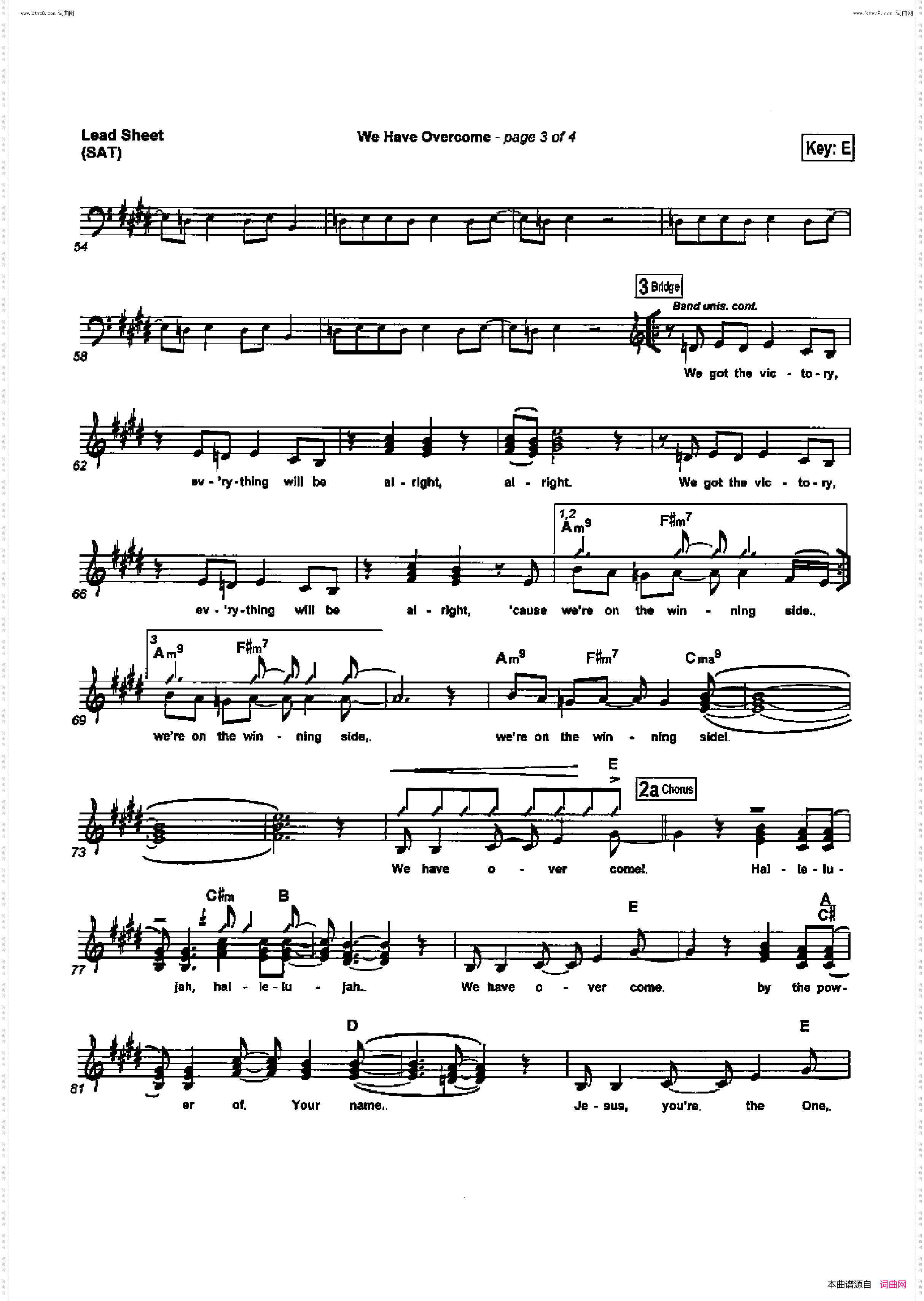 We Have Overcome_歌曲 人声伴奏