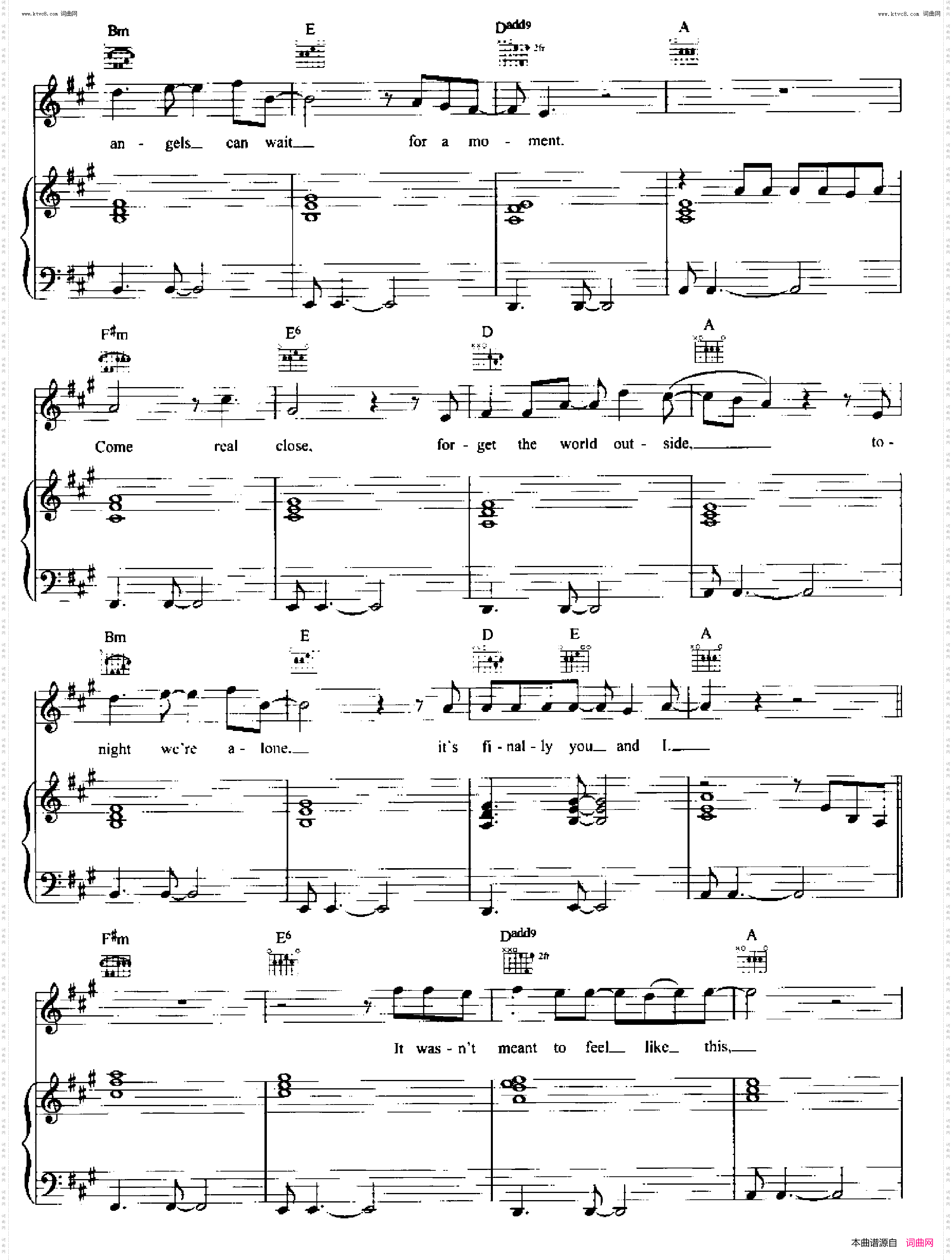 Written In The Stars_歌曲 人声吉他钢琴谱
