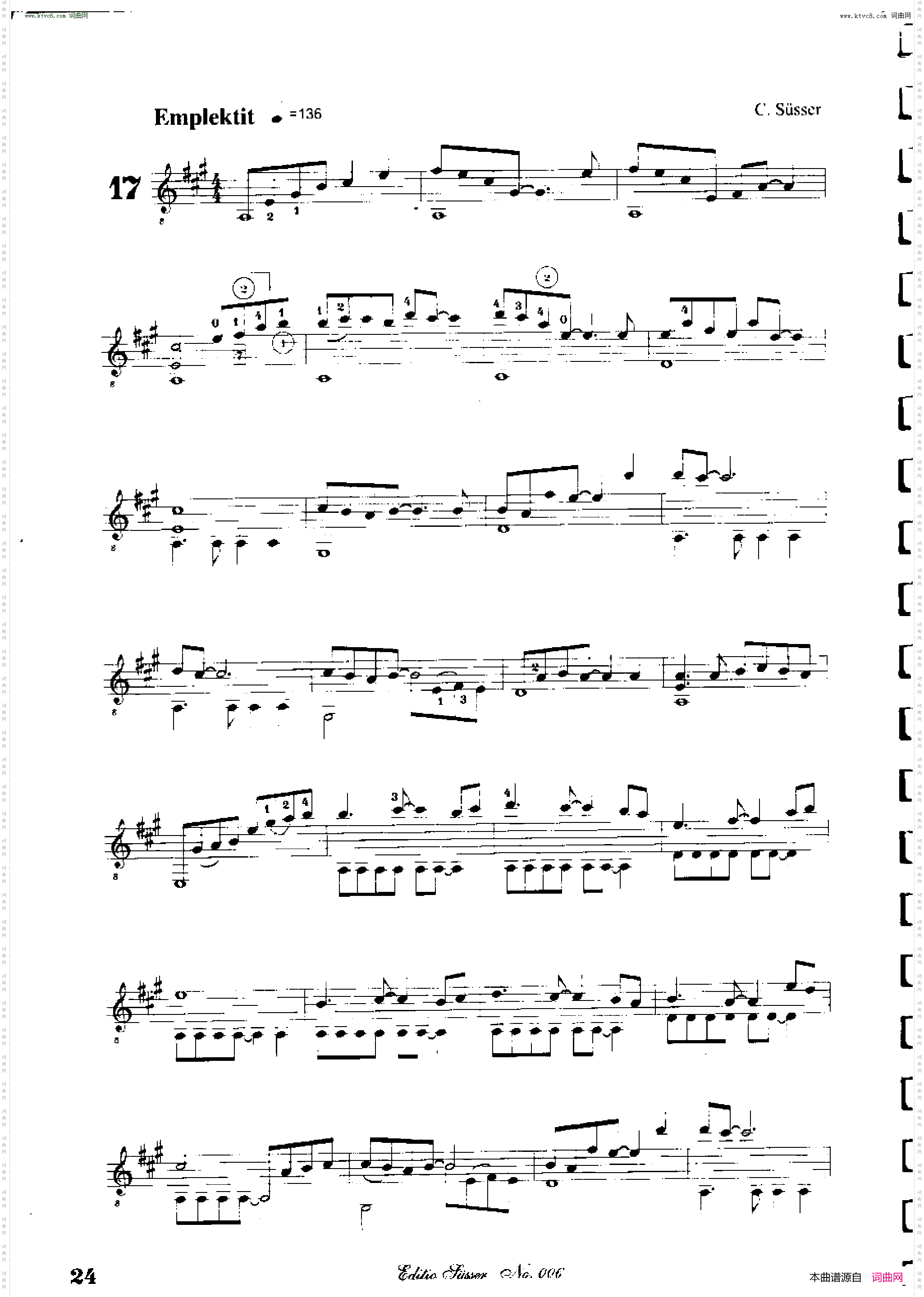 Classical guitar－Susser Ctibor_No 6, Fantazie ze sveta mineralu