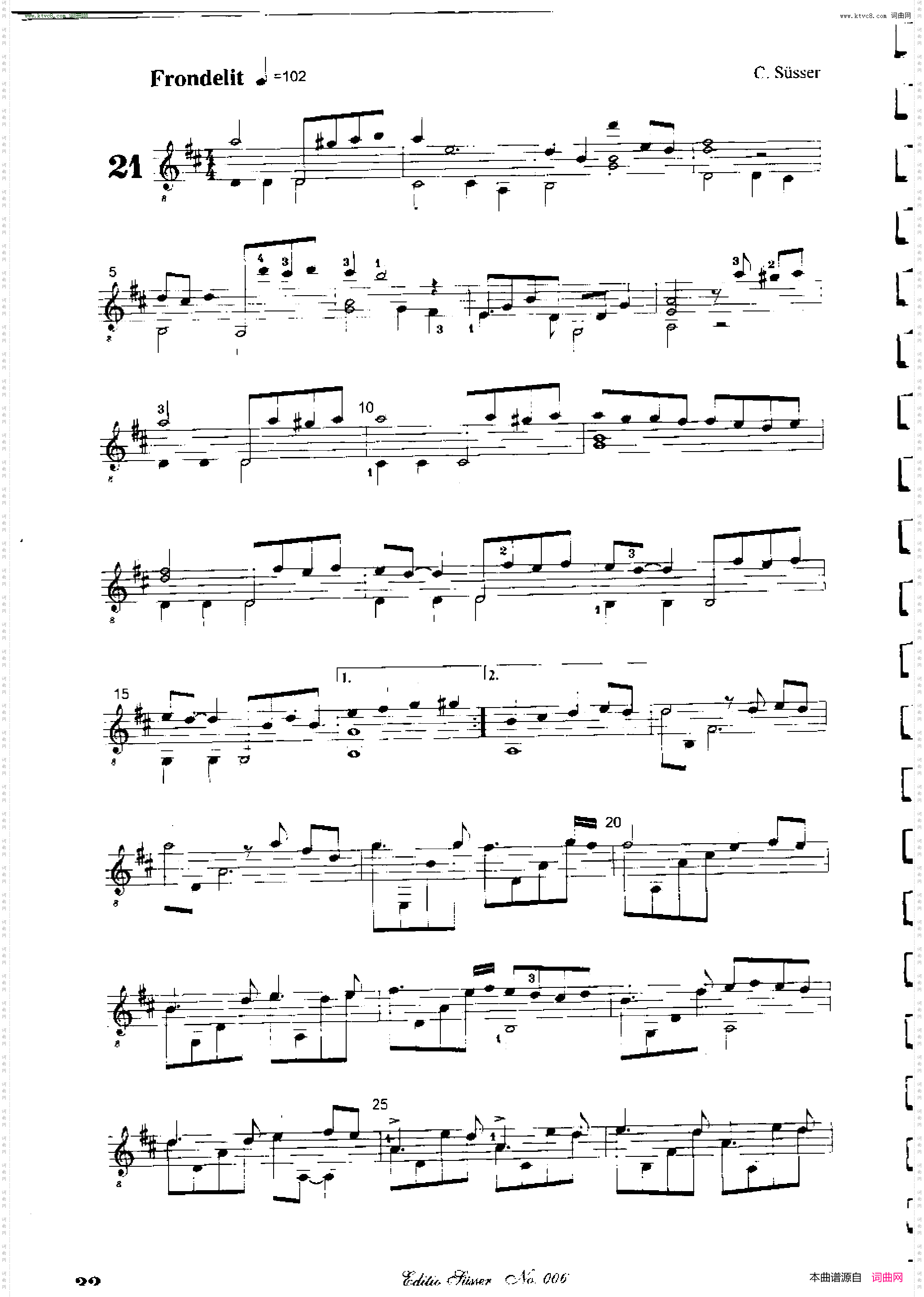 Classical guitar－Susser Ctibor_No 6, Fantazie ze sveta mineralu