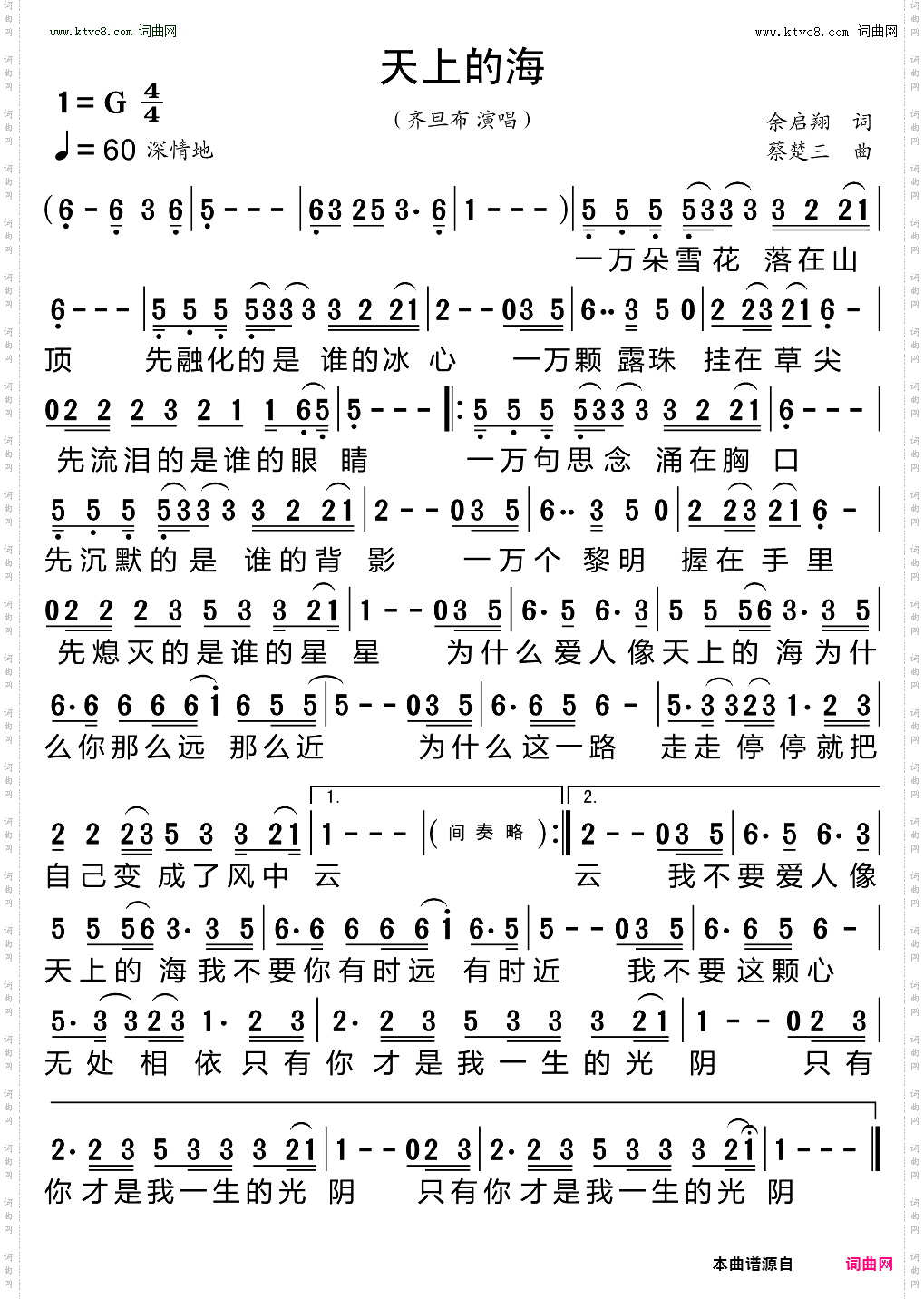 天上的海