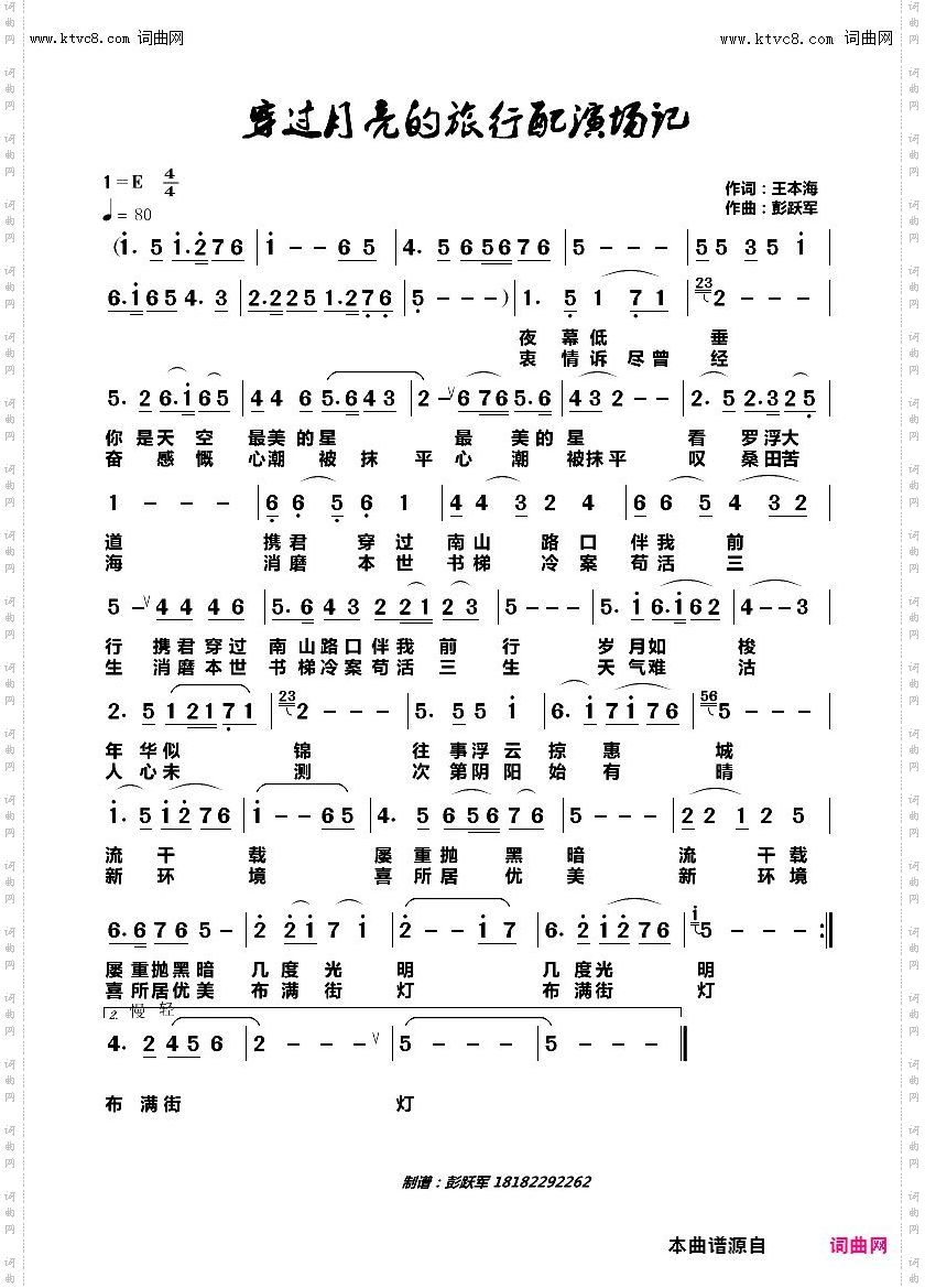 穿过月亮的旅行_配演场记