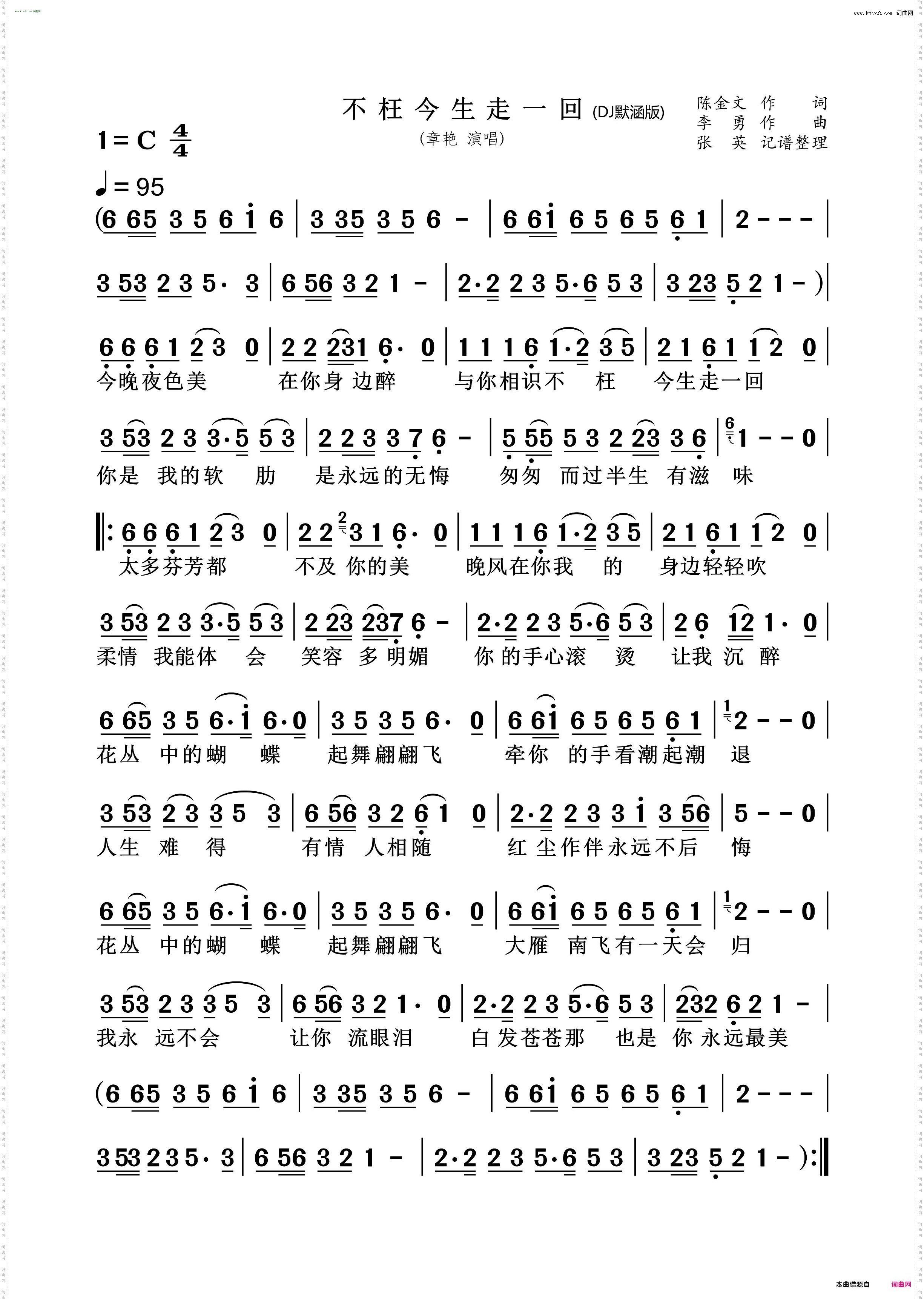不枉今生走一回_ DJ默涵版