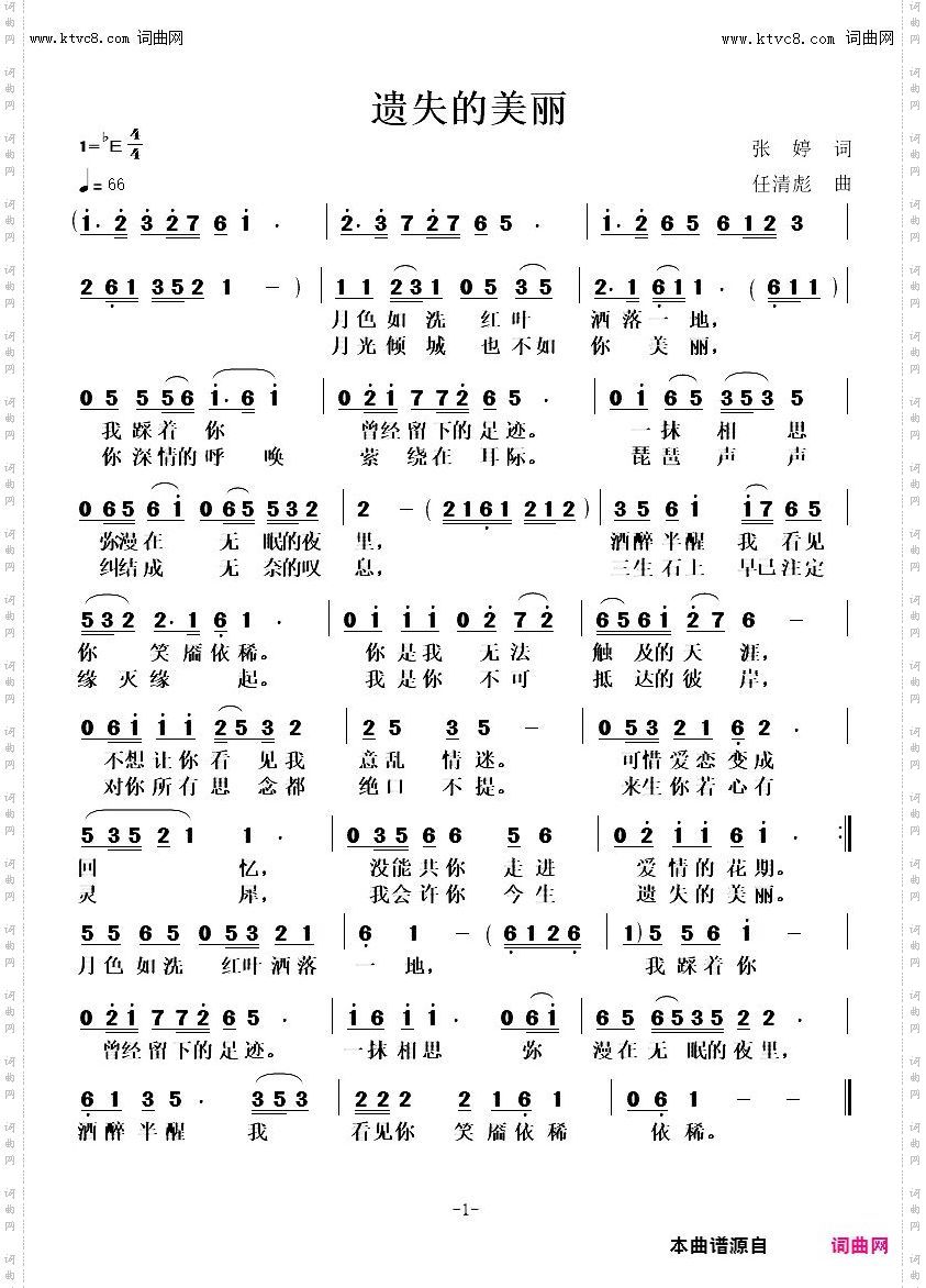 遗失的美丽