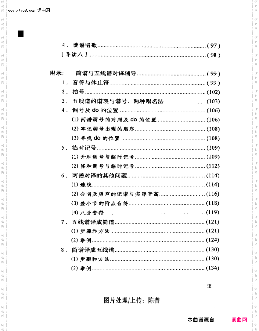 其他曲谱_目录