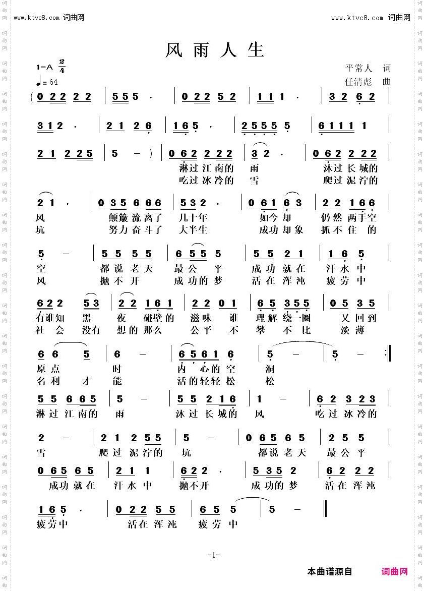 风雨人生