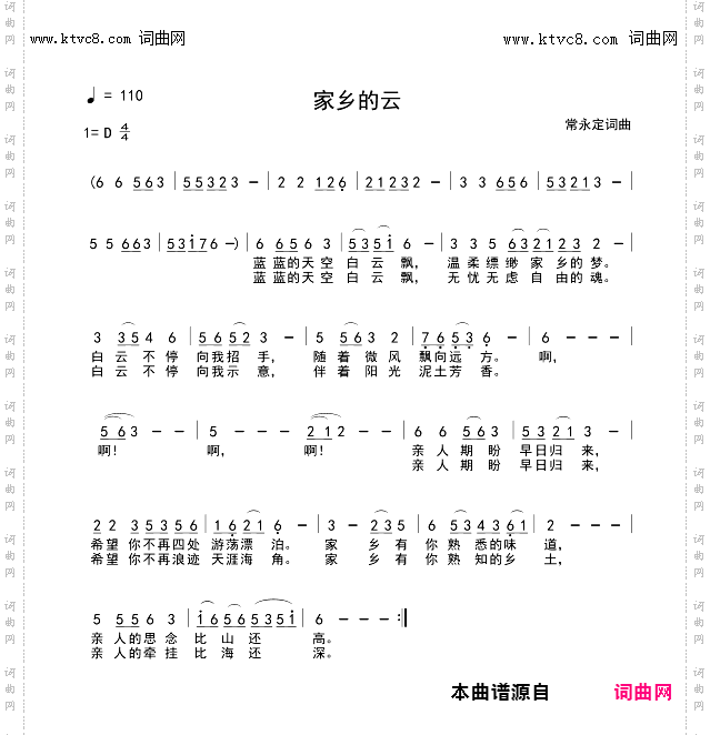 家乡的云