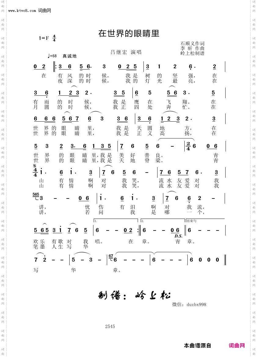 在世界的眼睛里