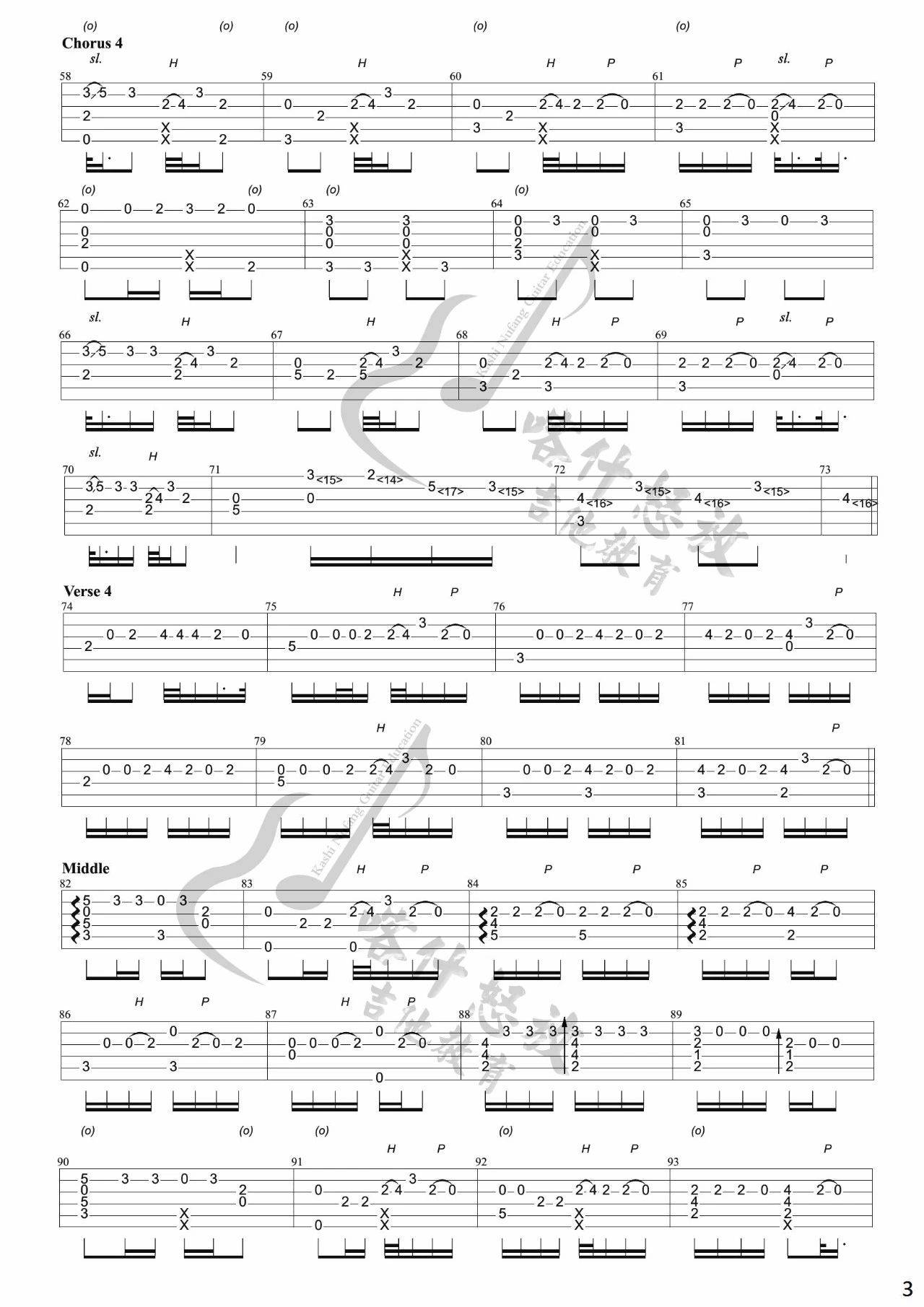 Lukas_Graham_7_years吉他独奏谱_原调六线谱