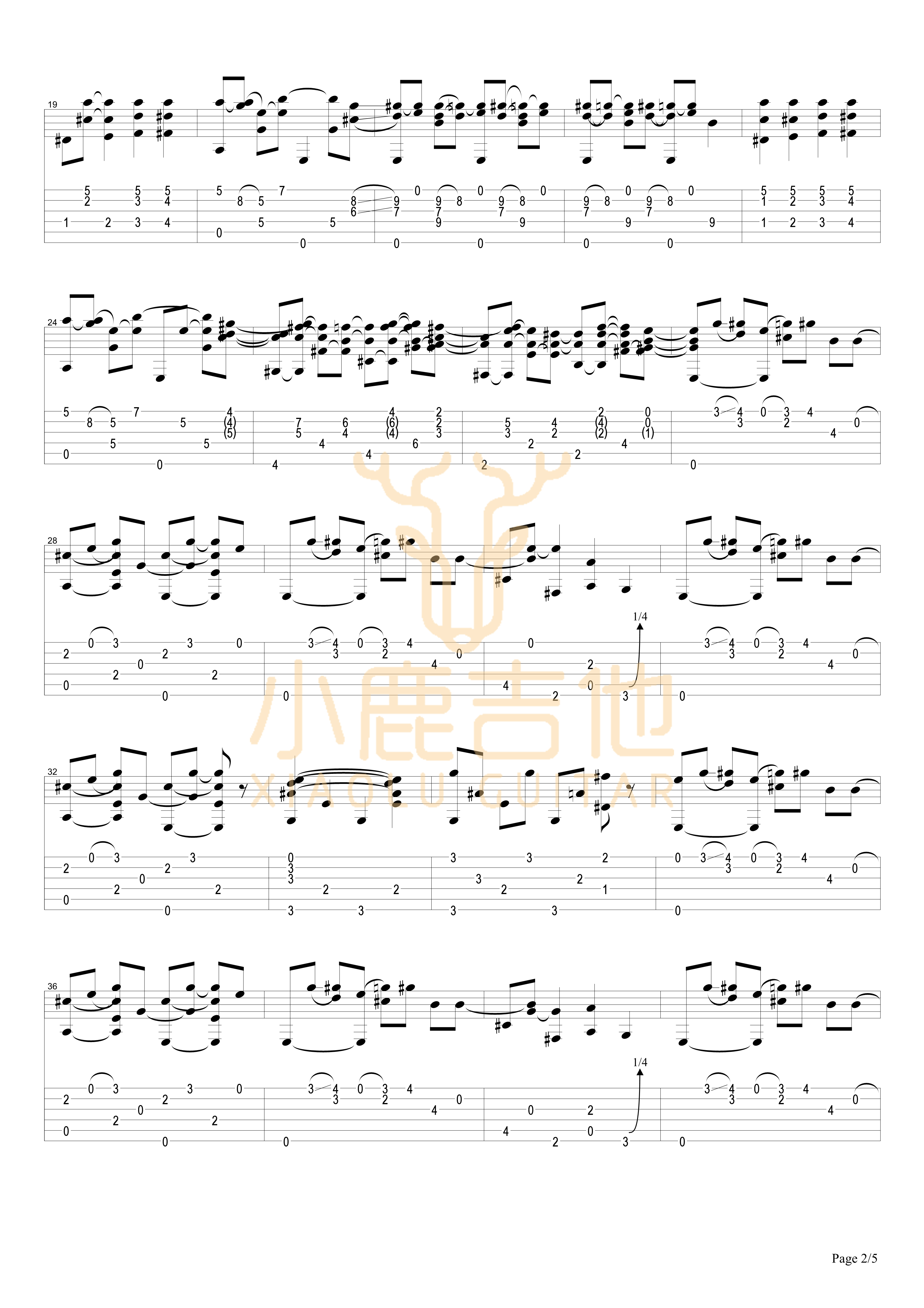Tommy_Emmanuel_-_Biskie拇指弹拨吉他六线谱_小鹿吉他制谱