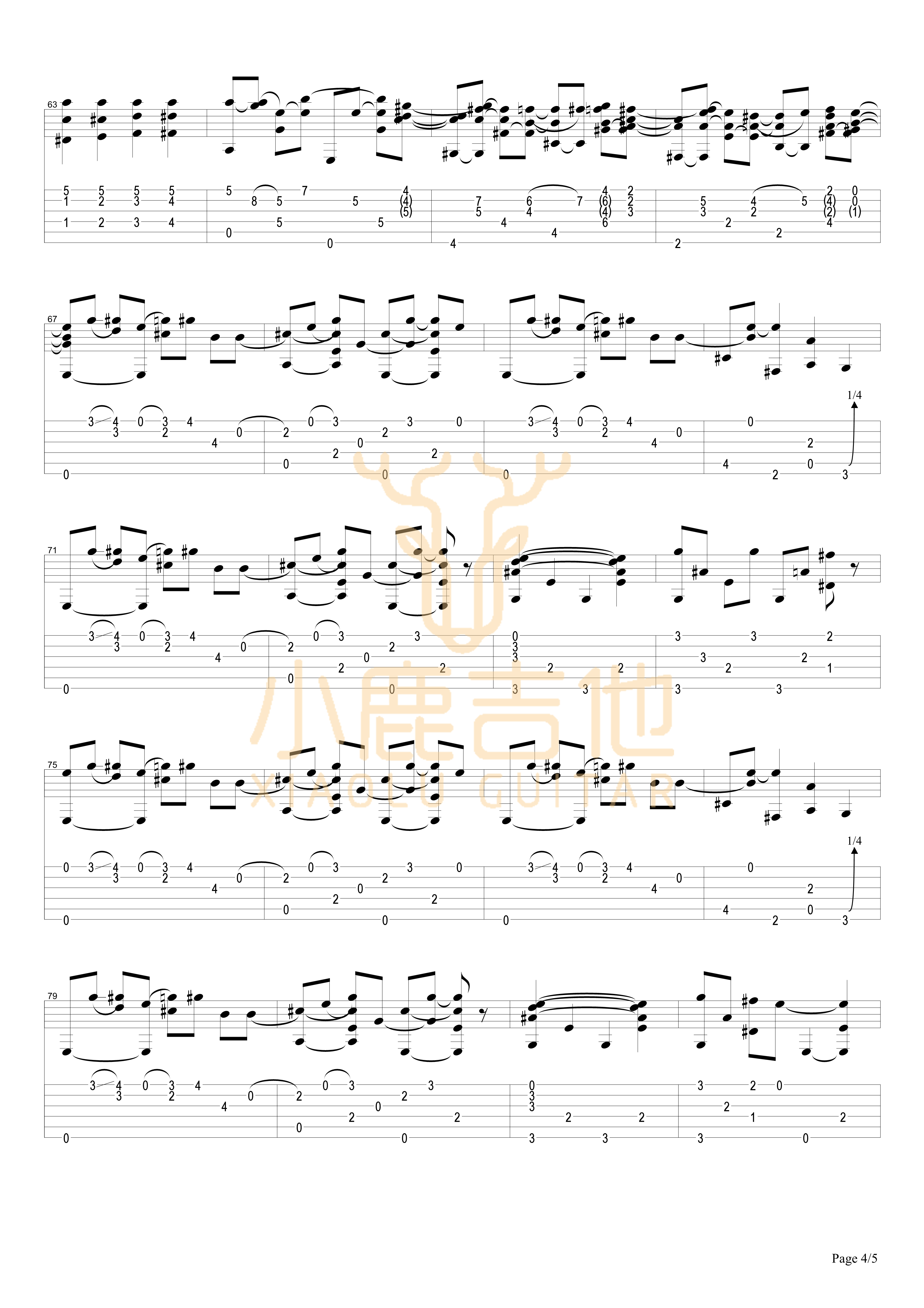 Tommy_Emmanuel_-_Biskie拇指弹拨吉他六线谱_小鹿吉他制谱