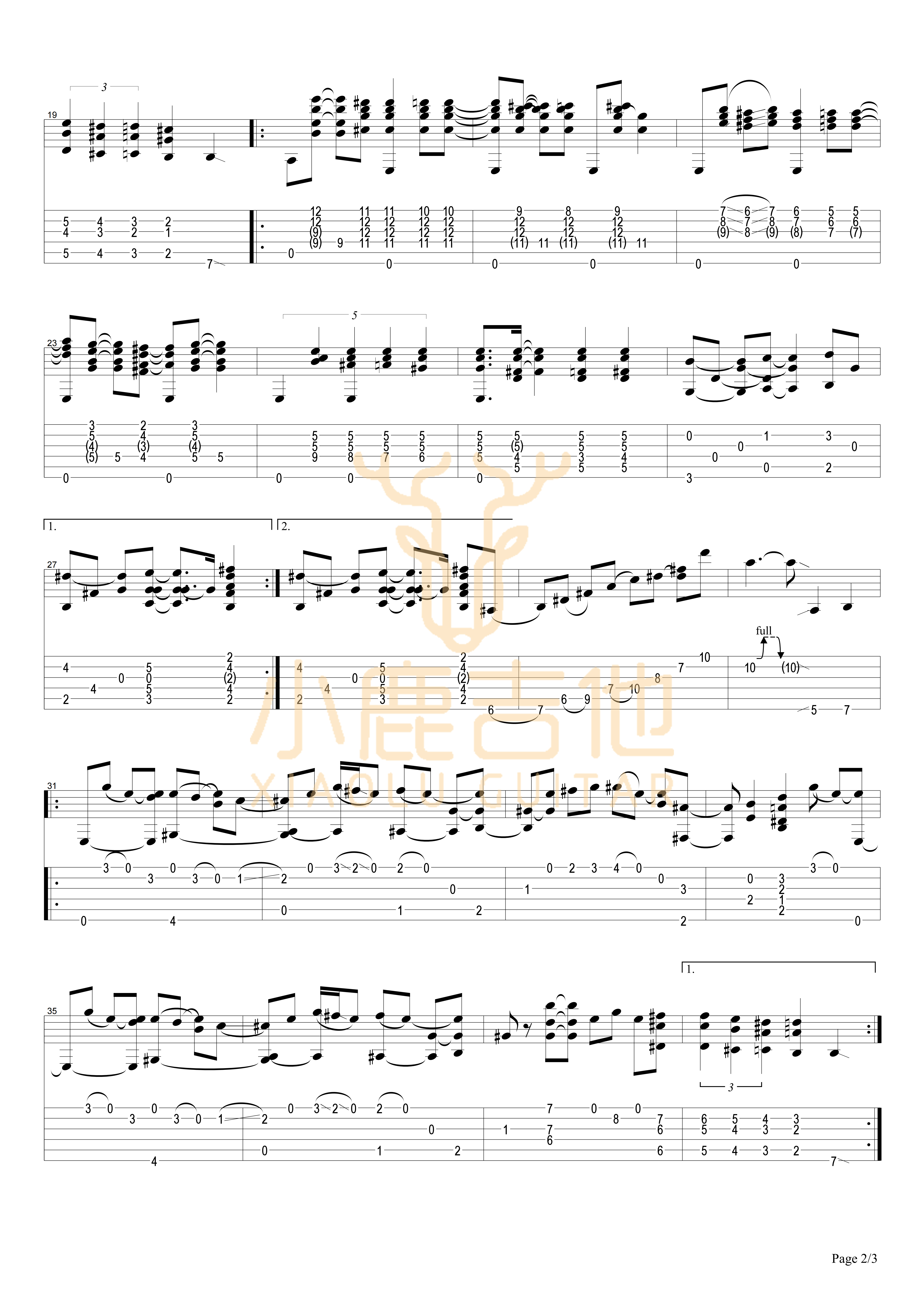 Tommy_Emmanuel《Jack_Magic》拇指弹拨吉他六线谱