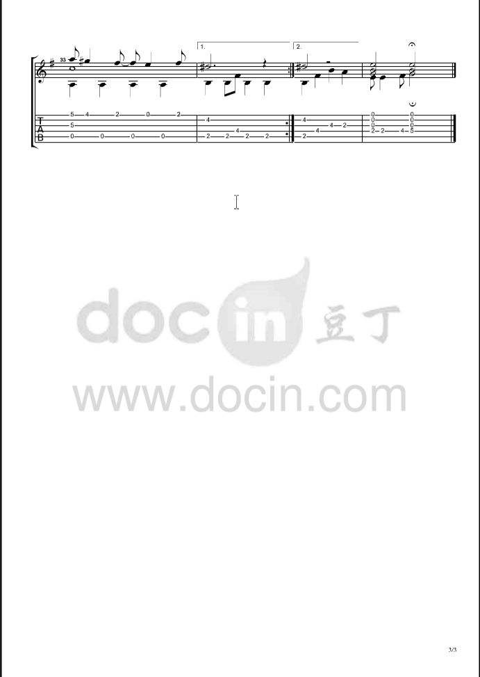 Herman's_Hermits_No_Milk_Today独奏谱_原调六线谱