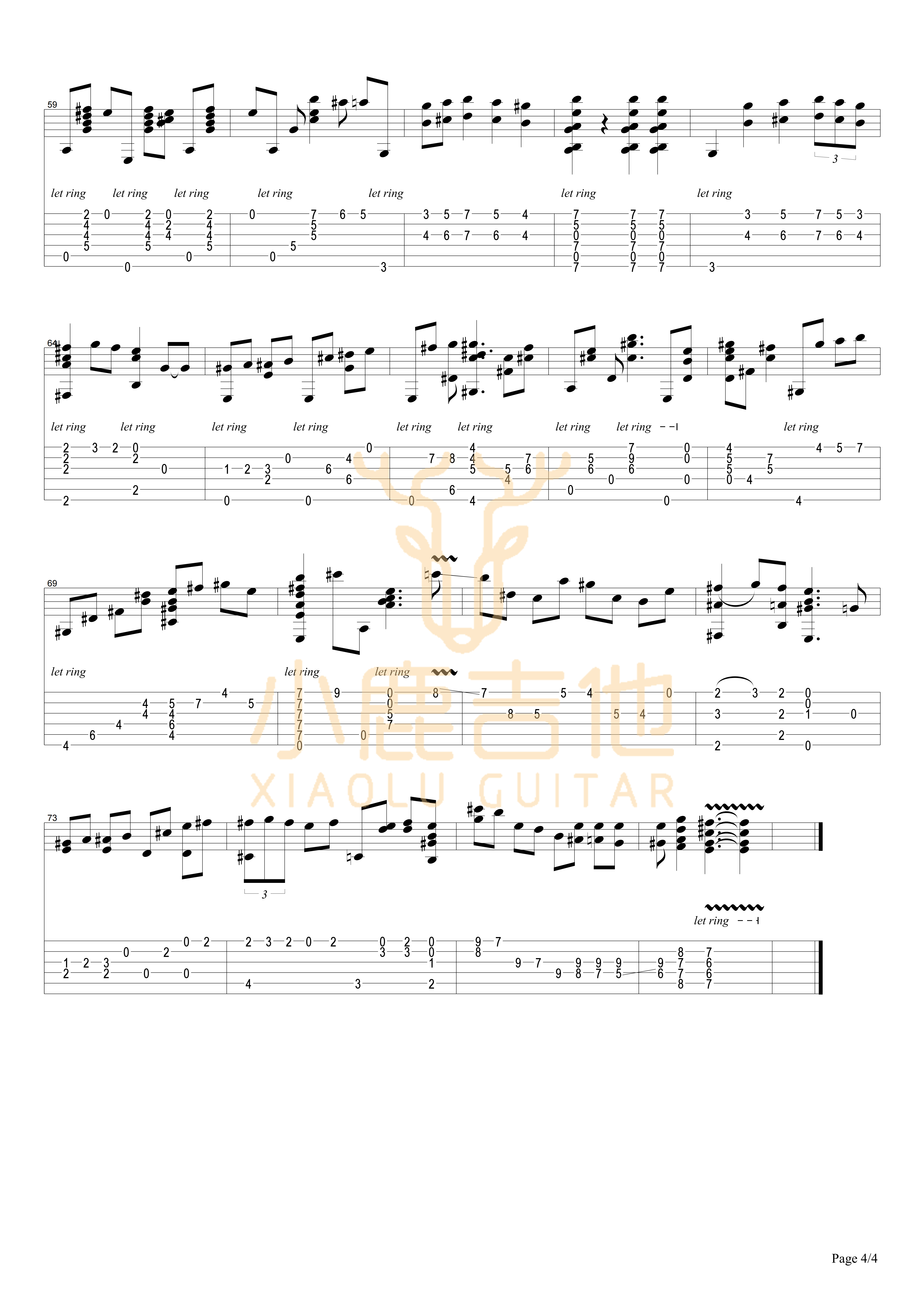 Ol_Brother_Hubbard-Tommy_Emmanuel拇指弹拨吉他六线谱(小鹿吉他)