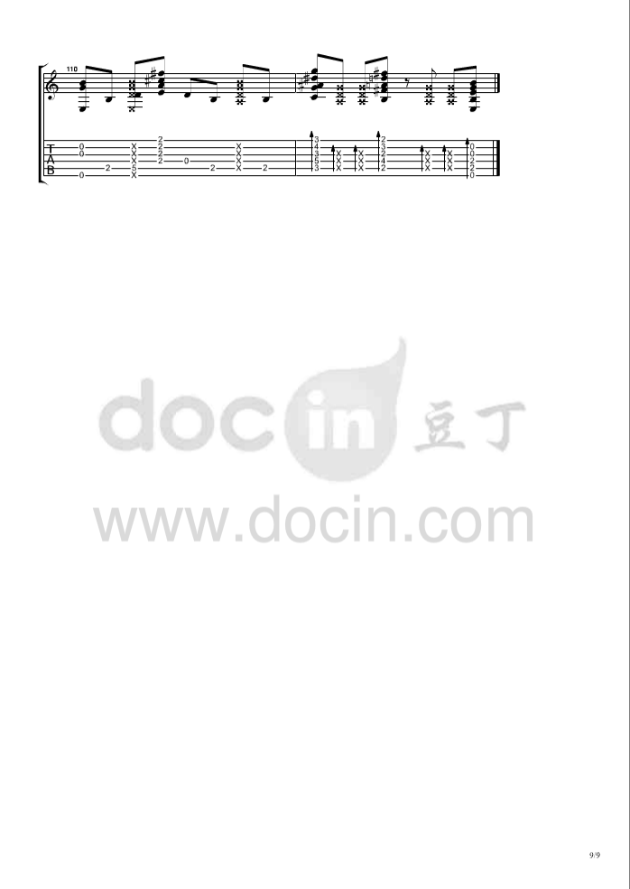 郑成河_billie_jean独奏谱_原调六线谱_豆丁网编配