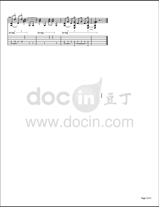 郑成河_irony独奏谱_D调六线谱_豆丁网编配