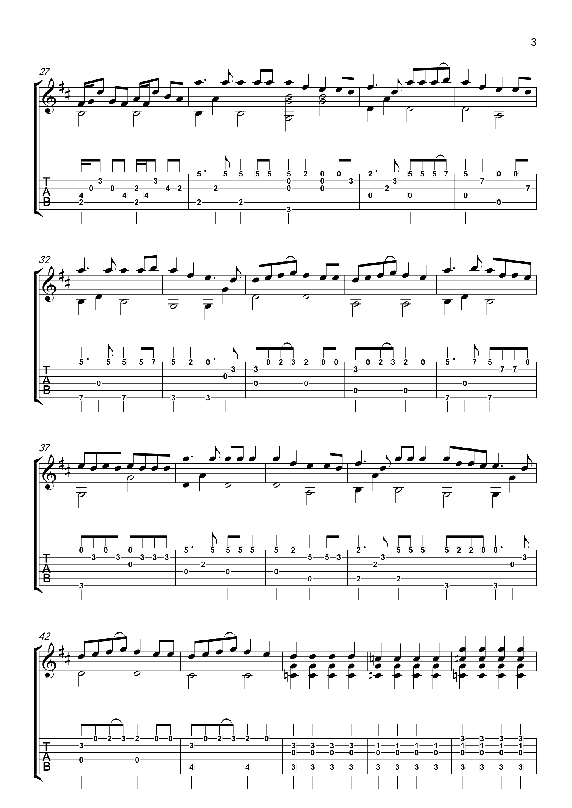 RADWIMPS_梦灯笼独奏谱_原调六线谱_超清版
