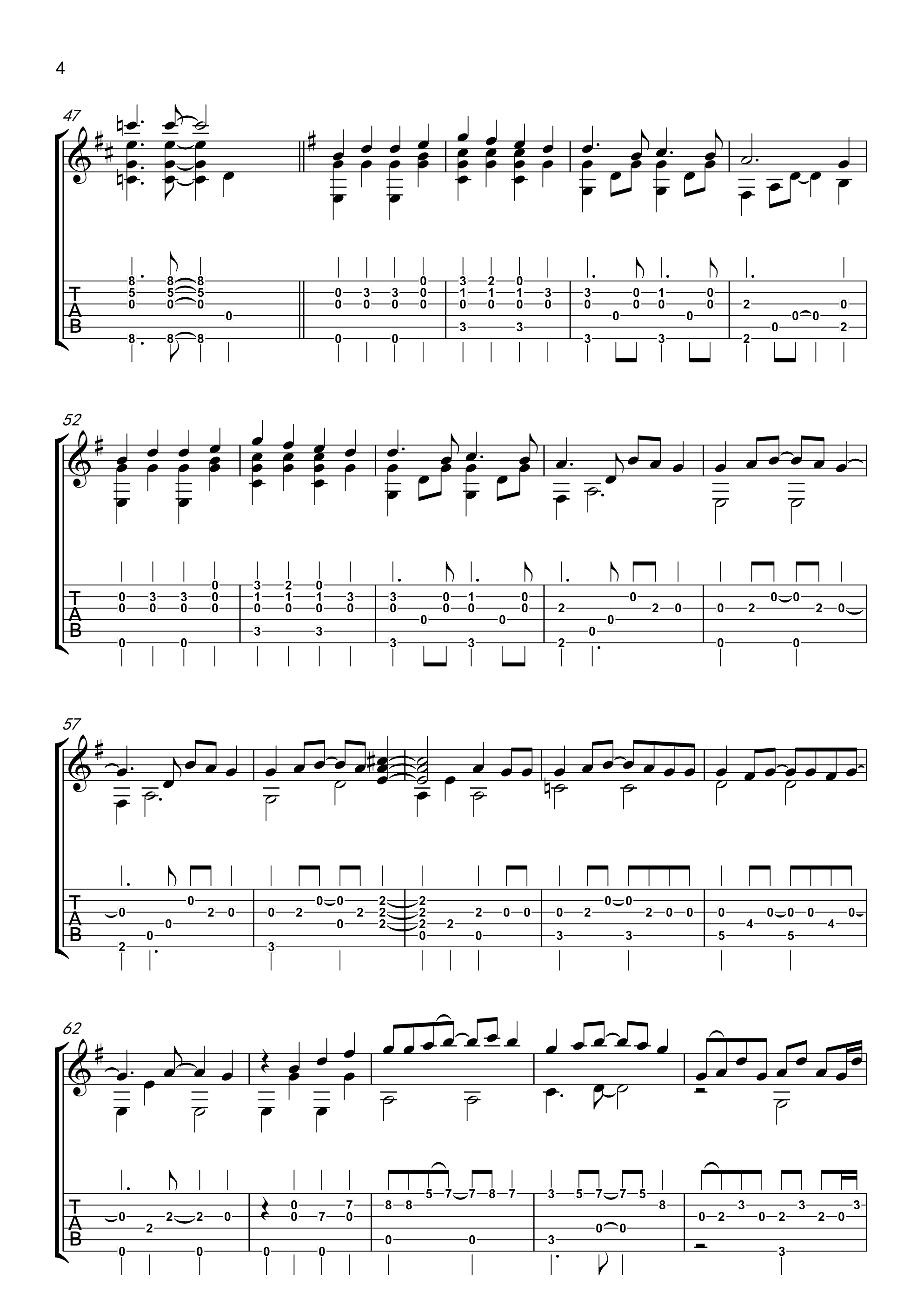 RADWIMPS_梦灯笼独奏谱_原调六线谱_超清版