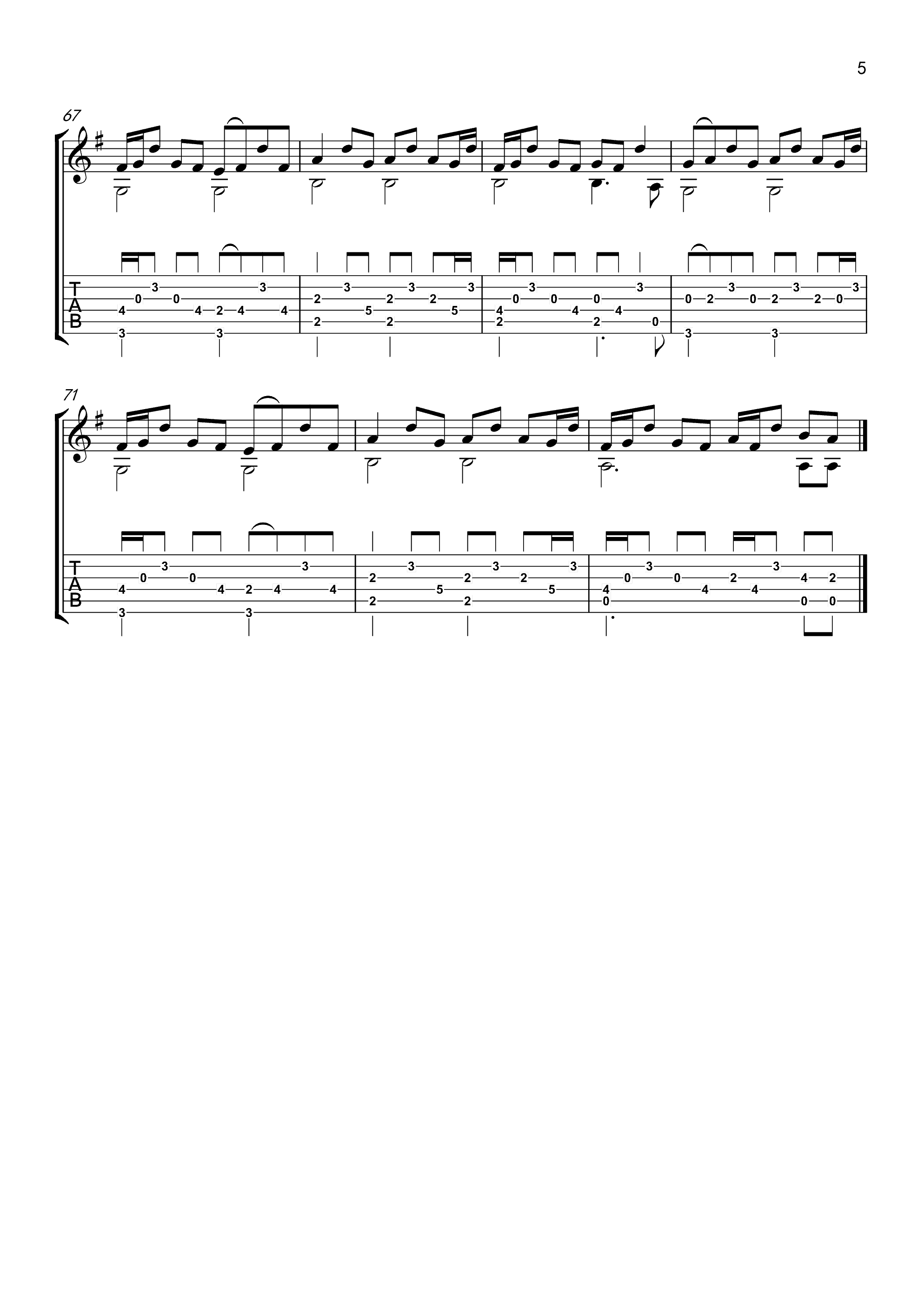 RADWIMPS_梦灯笼独奏谱_原调六线谱_超清版