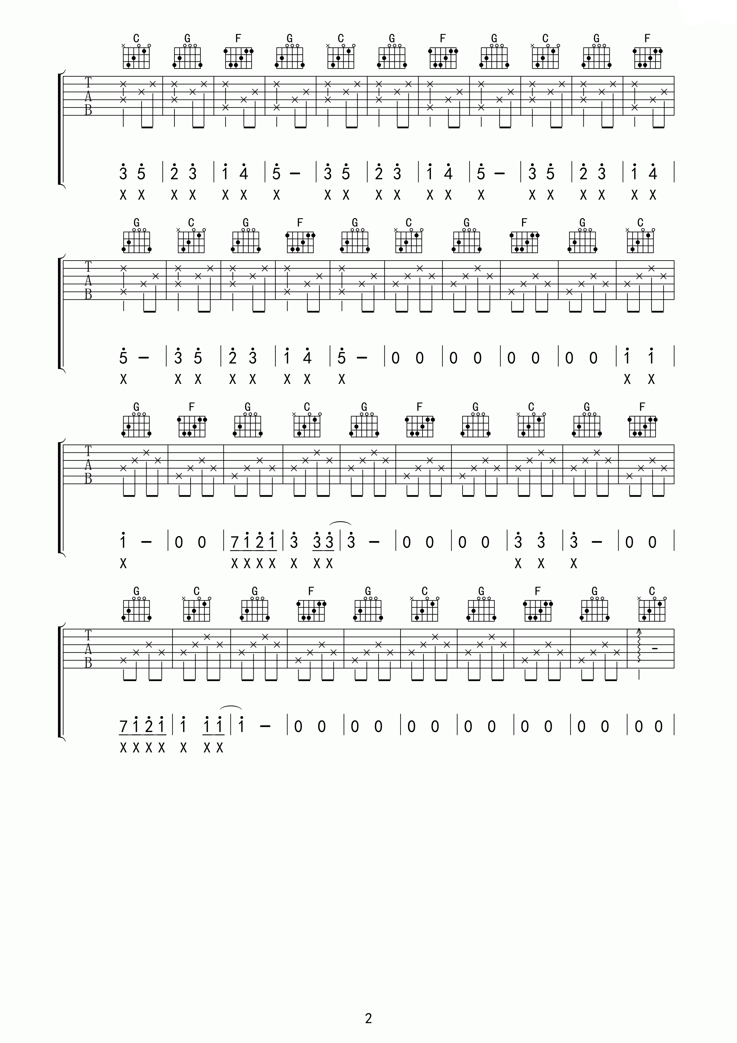 Tenniscoats_雨パラ独奏谱_C调超清版_鸢尾花的指环编配