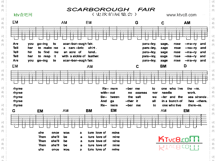 ScarboroughFair毕业生主题曲