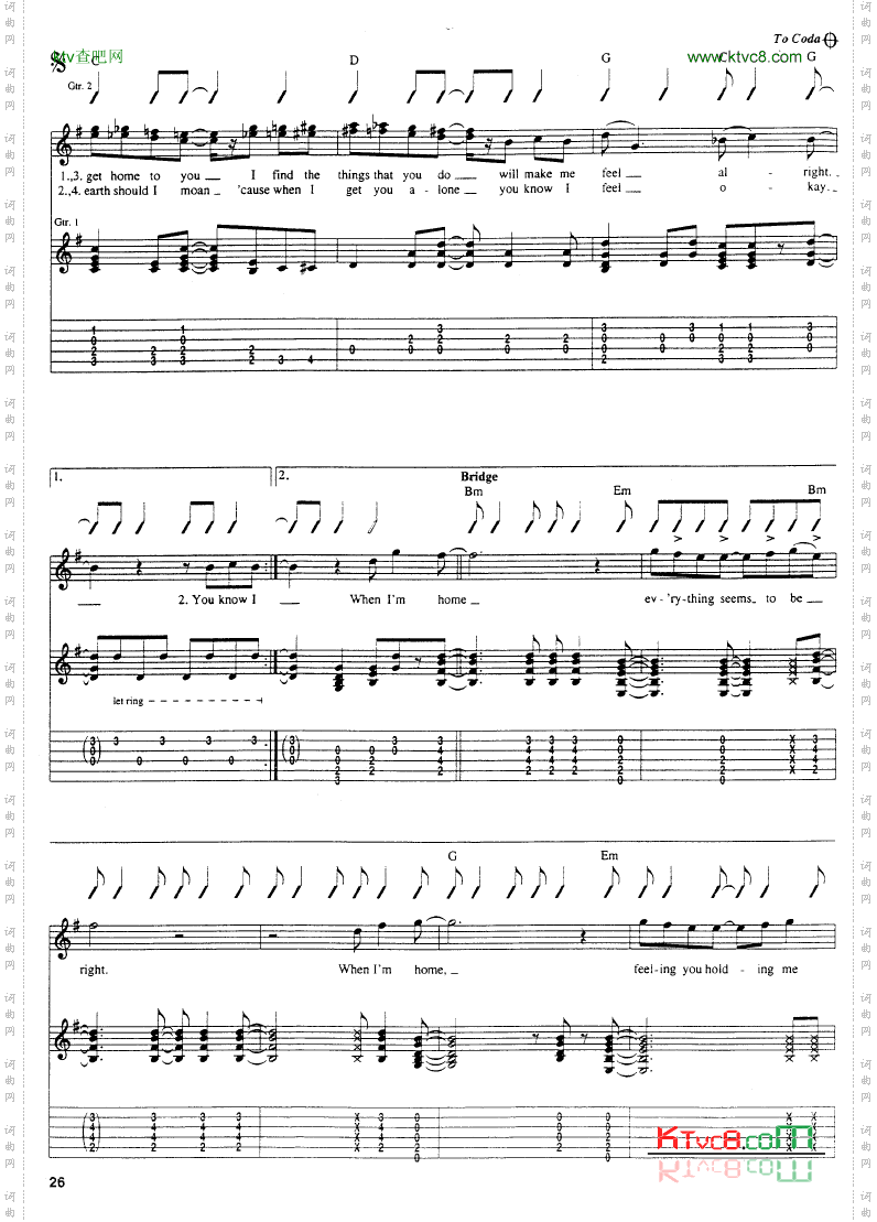 A Hard Days Night_吉他谱六线谱