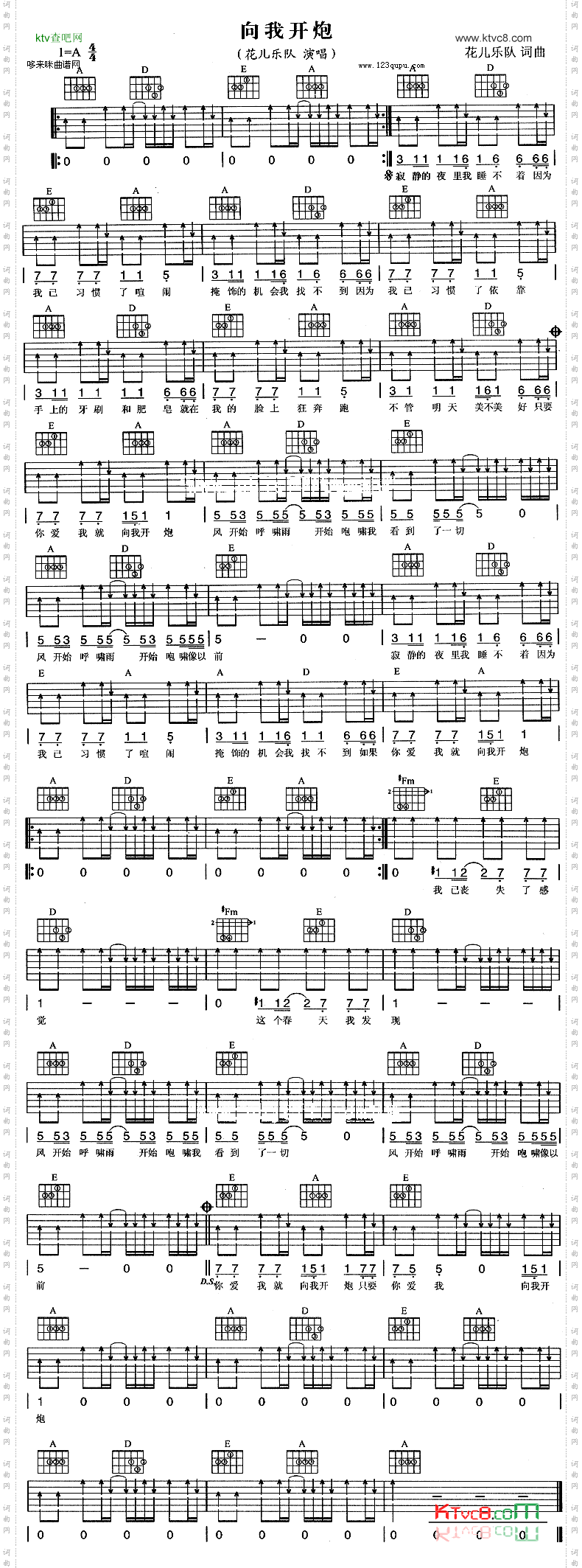 向我开炮花儿乐队