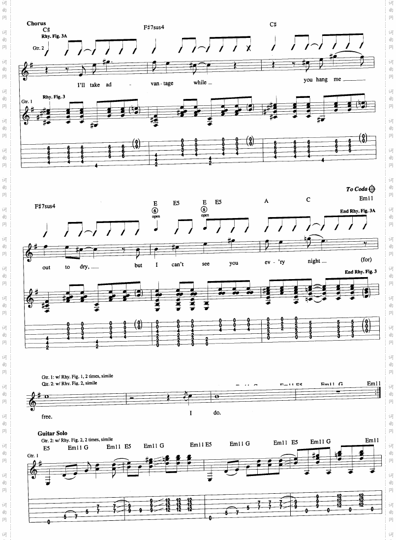 About a girl-Nirvana_吉他谱
