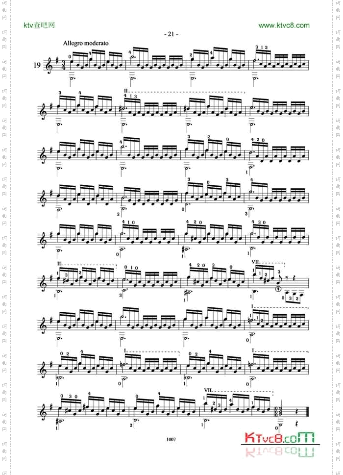 卡尔卡西25首练习曲20