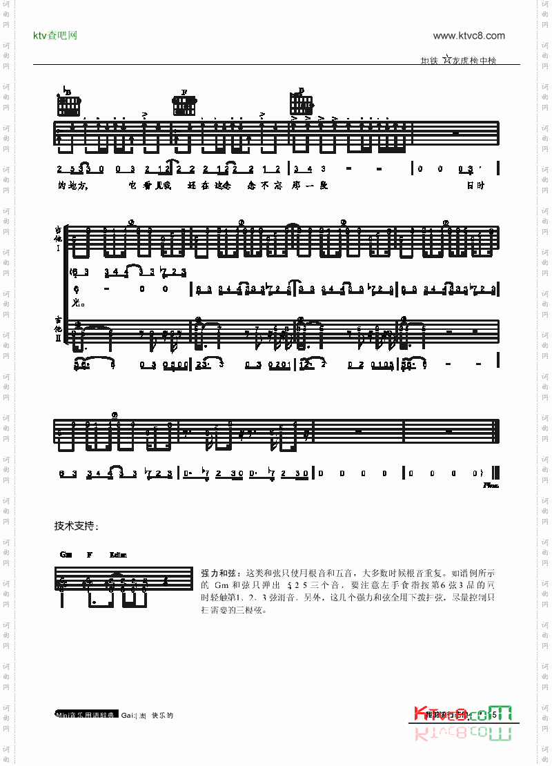 地铁-弹唱吉他类流行