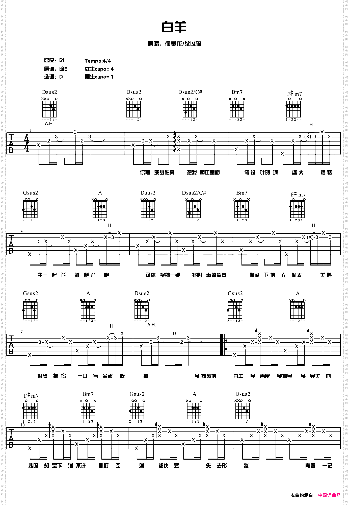 白羊吉他信息网版