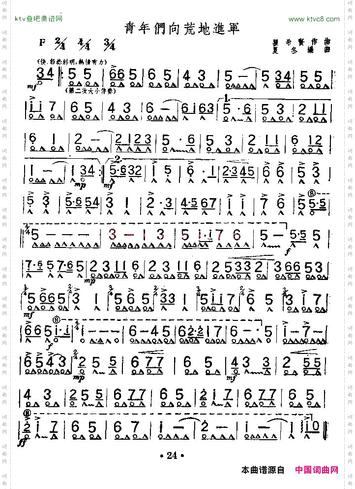青年们向荒地进军
