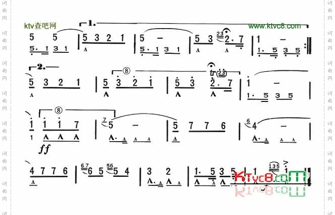 我的太陽OSoleMio[口琴谱]