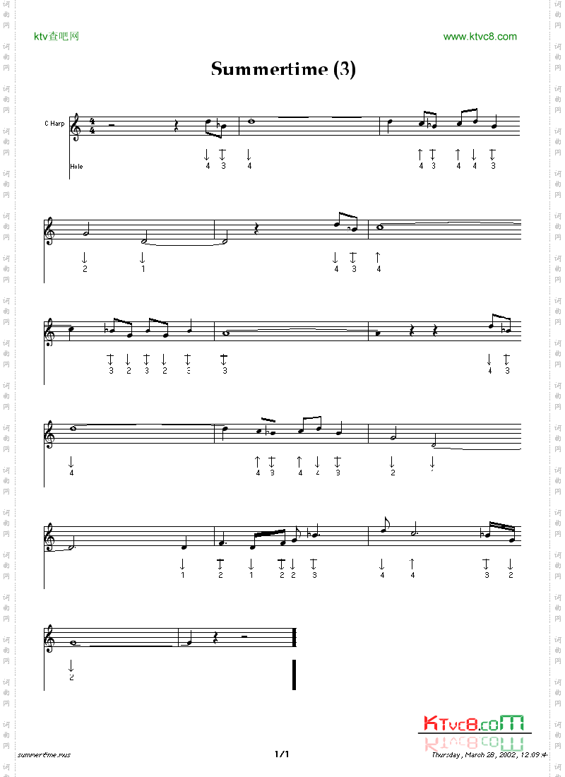summertime3口琴谱.gif