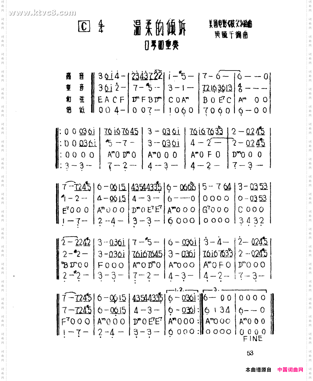 温柔的倾诉（口琴四重奏）