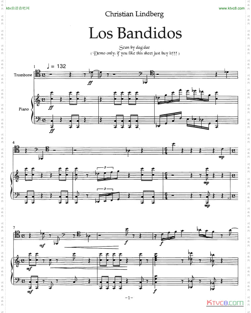 LosBandidos长号+钢琴