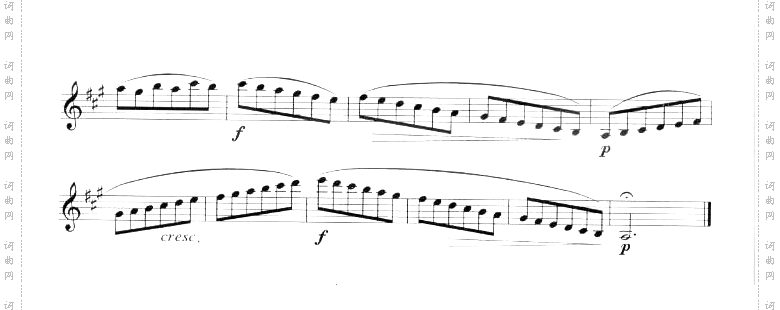 罗查诺夫单簧管练习曲九[俄]