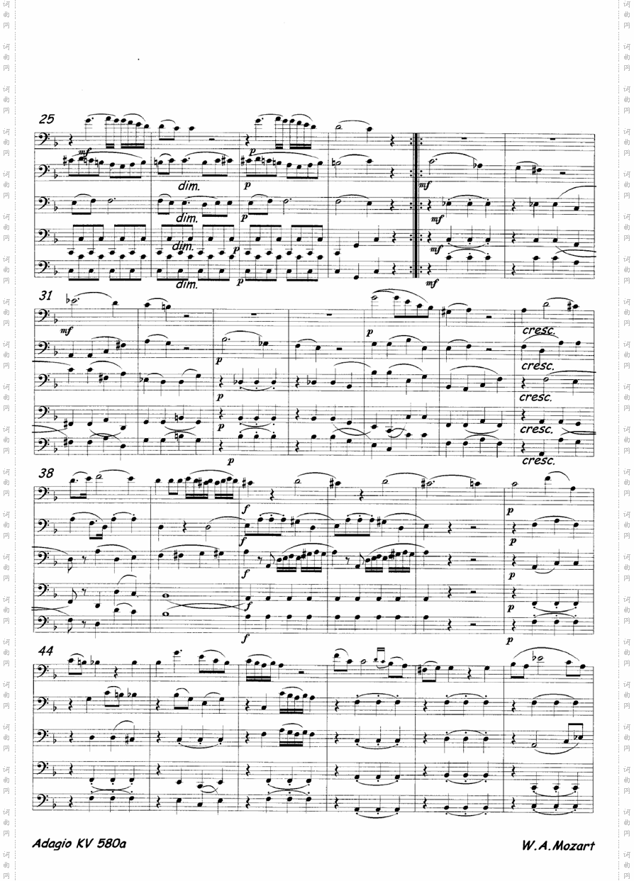 agagio f dur kv 580