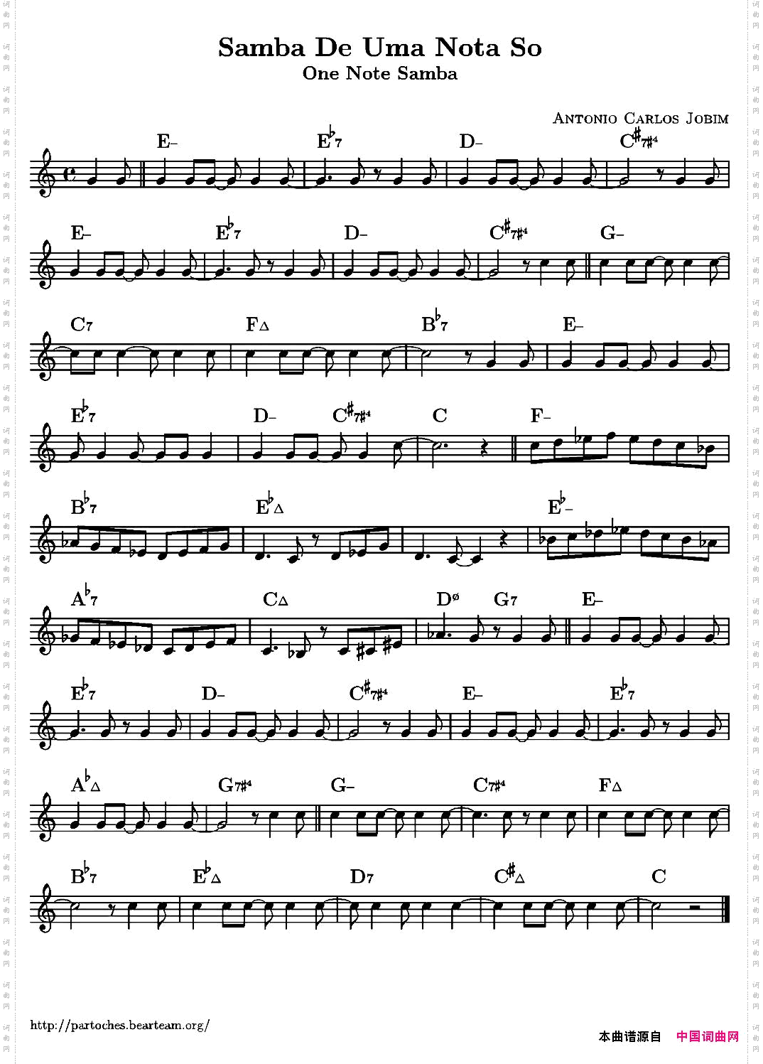 SambaDeUmaNotaSo单簧管_Samba De Uma Nota So单簧管