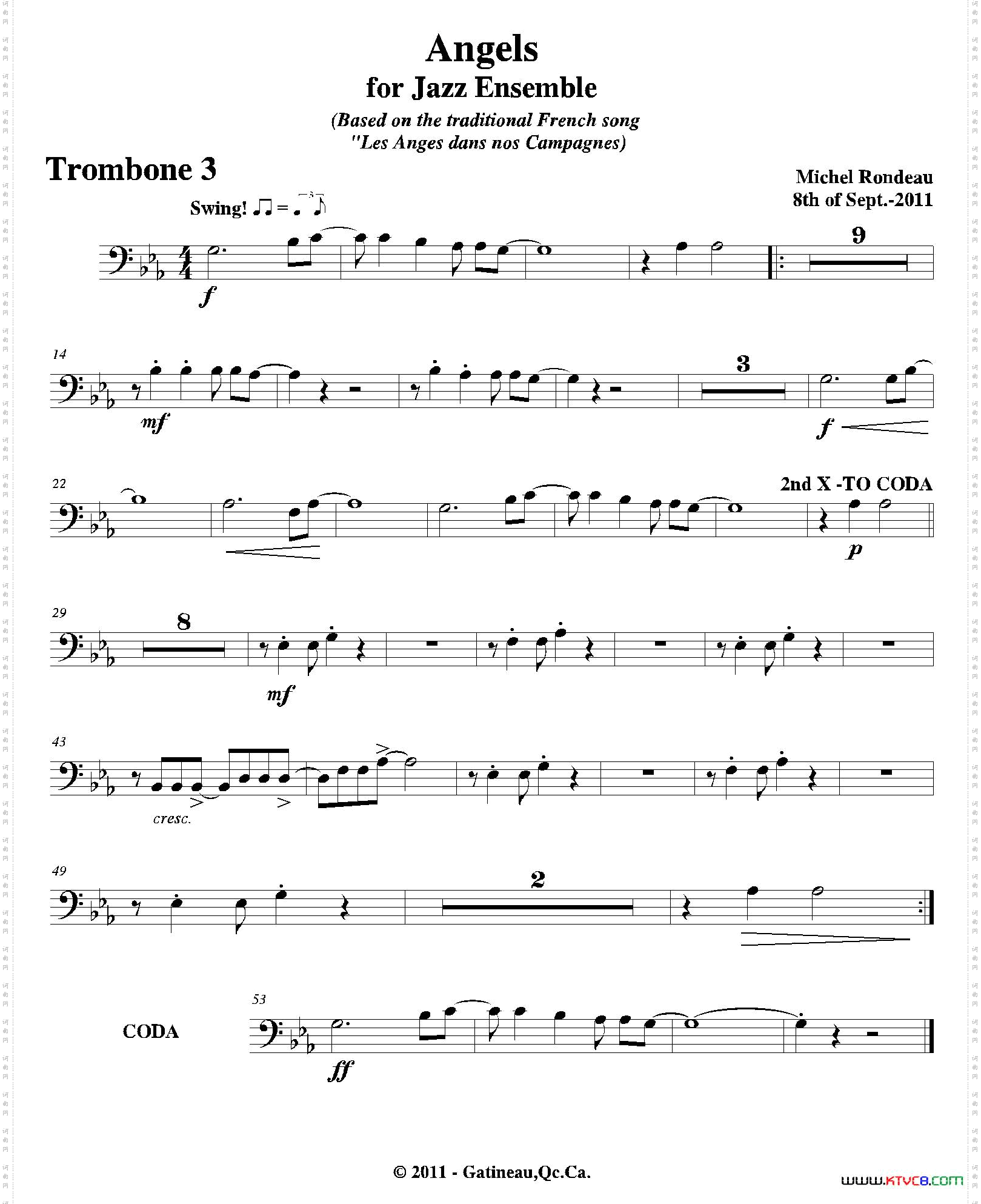 AngelsforJazzEnsemble第三长号分谱_Angels for Jazz Ensemble第三长号分谱