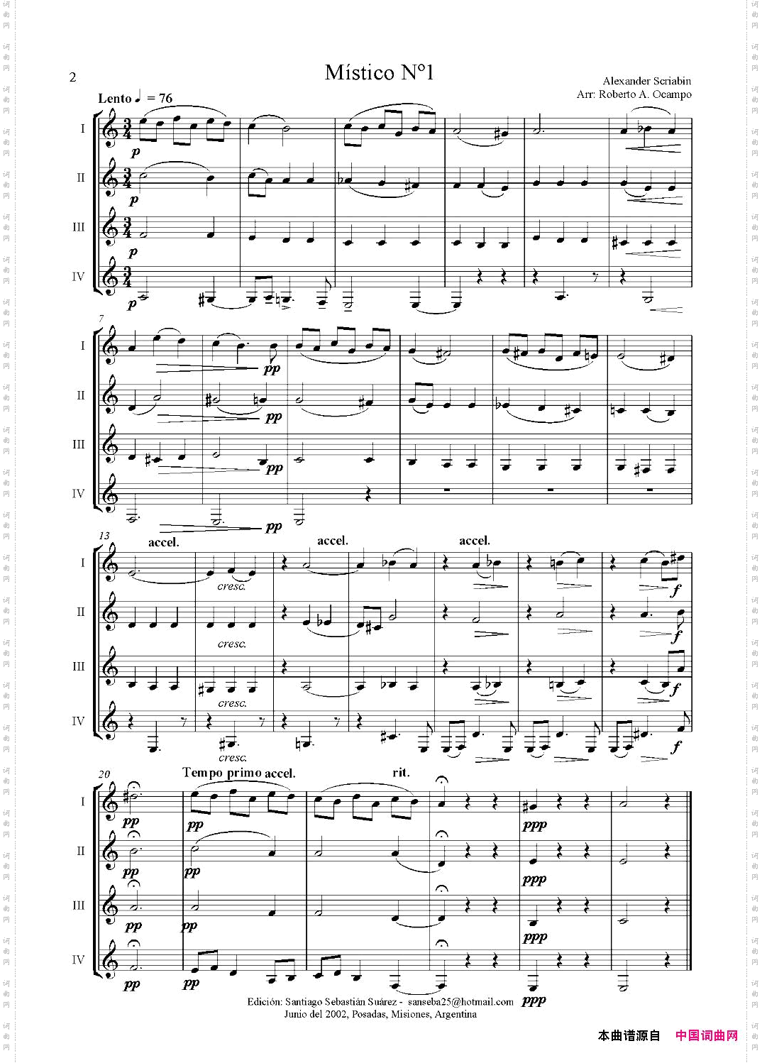 DosPiezasdeAlexanderScriabin单簧管四重奏_Dos Piezas de Alexander Scriabin单簧管四重奏