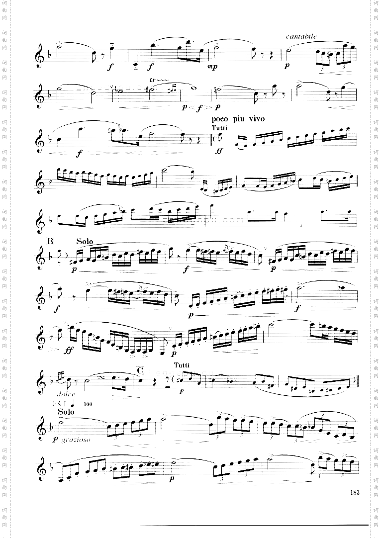 韦柏单簧管小协奏曲[德]
