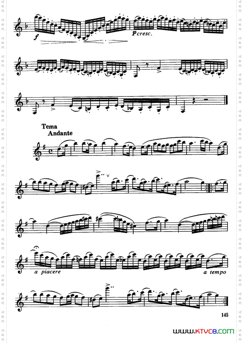 单簧管高级练习曲3首