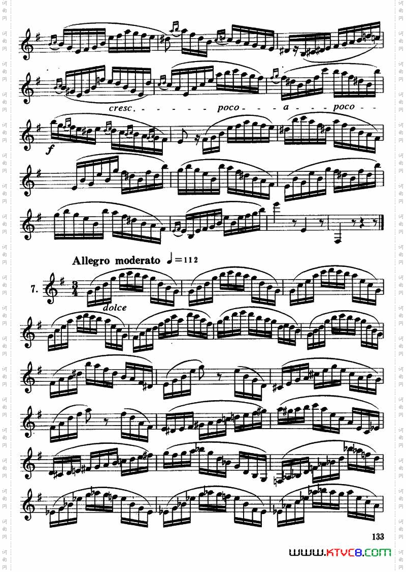单簧管中级练习曲7首