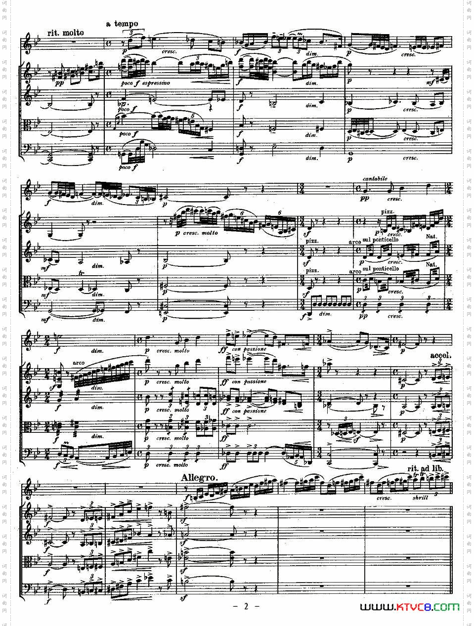 QUINTET.No1.双簧管+弦乐五重奏第一乐章、总谱